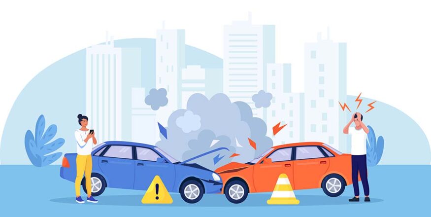 car accident illustration